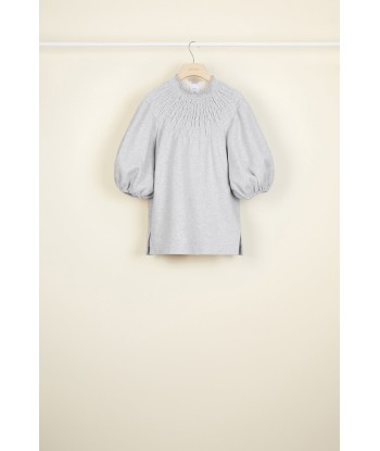 Smock collar cotton sweatshirt acheter en ligne