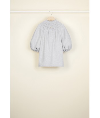 Smock collar cotton sweatshirt acheter en ligne