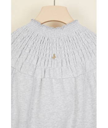 Smock collar cotton sweatshirt acheter en ligne