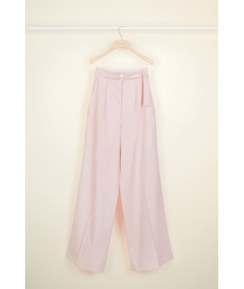 Loose belted summer wool trousers plus qu'un jeu 