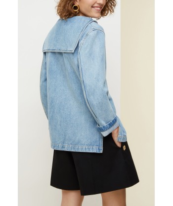 Organic denim sailor tunic Paris Déstockage Promo