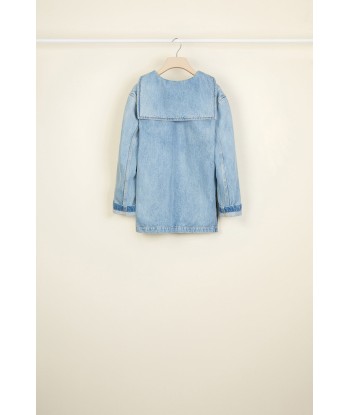 Organic denim sailor tunic Paris Déstockage Promo