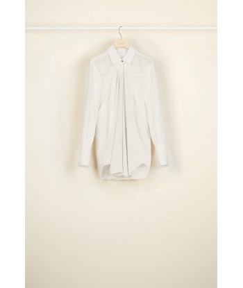 Draped silk blouse acheter en ligne