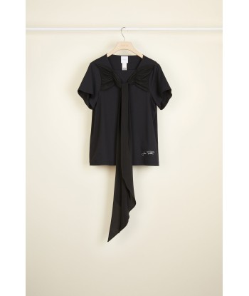 Frill Tee Shirt - Black Comparez et commandez 