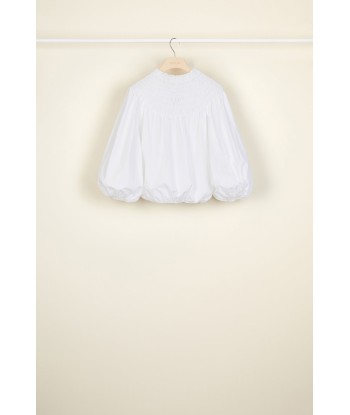 Smock collar poplin crop top Paris Déstockage Promo