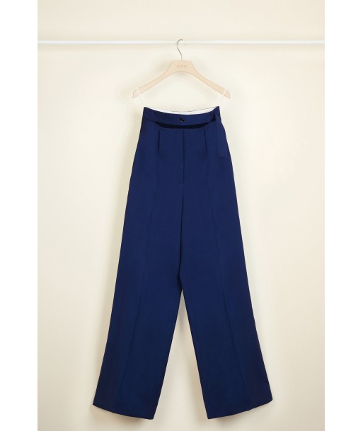 Loose belted summer wool trousers online