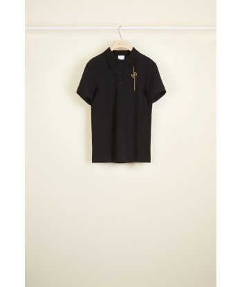 Logo cotton polo shirt solde