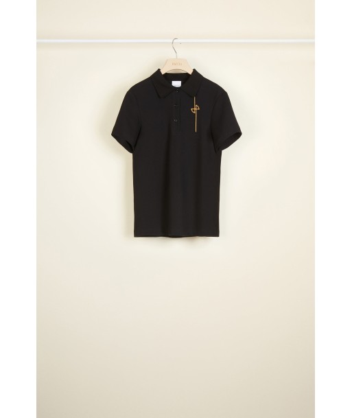 Logo cotton polo shirt solde