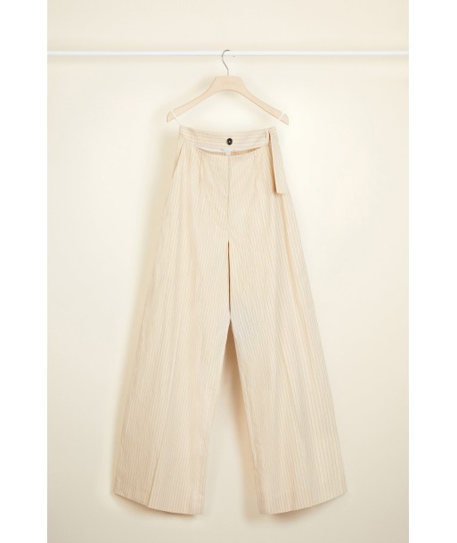 Loose belted seersucker trousers 2024