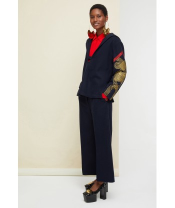 Embroidered wool and cashmere sailor tunic hantent personnes