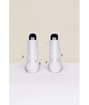 Embroidered high-top trainers - White ouvre sa boutique