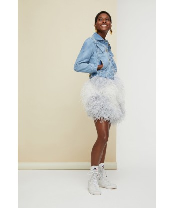 Feather-embellished dress Comparez plus de prix