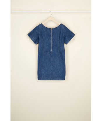 Bow denim minidress en ligne des produits 