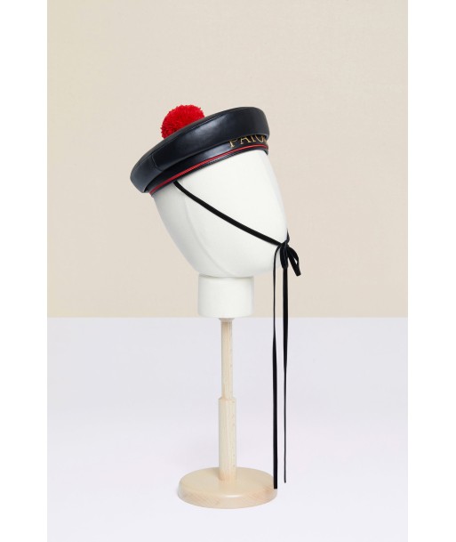 Faux leather sailor hat de technologie