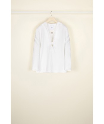 Herringbone cotton sailor tunic Vous souhaitez 