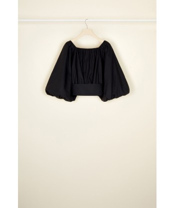 Volume poplin crop top france