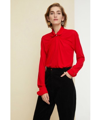 Peter Pan collar jersey blouse 2 - 3 jours ouvrés.