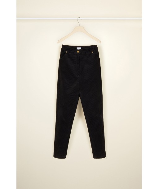 Corduroy carrot trousers en linge