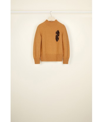 Cropped intarsia logo jumper le concept de la Pate a emporter 