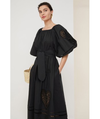 Openwork poplin maxi dress d'Europe débarque