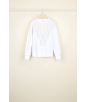 Lace bib organic cotton sweatshirt de l' environnement