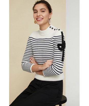 Iconic jewelled Breton jumper en ligne