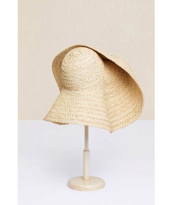 Embellished oversized woven hat suggérées chez