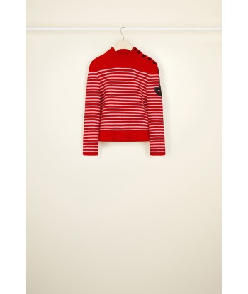 Iconic jewelled Breton jumper de pas cher