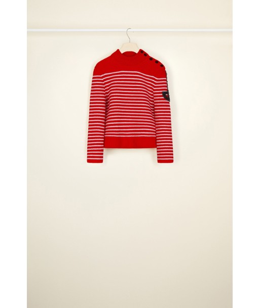 Iconic jewelled Breton jumper de pas cher