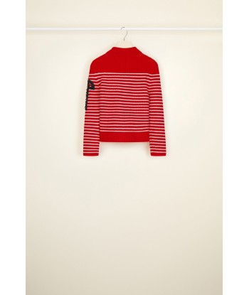 Iconic jewelled Breton jumper de pas cher