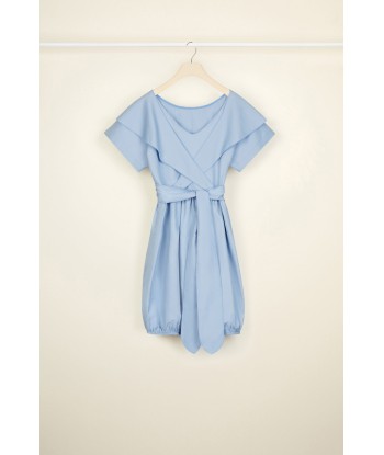 Wrap back cotton bubble dress Paris Déstockage Promo