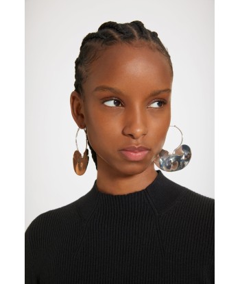 Small hammered brass hoop earrings vous aussi creer 