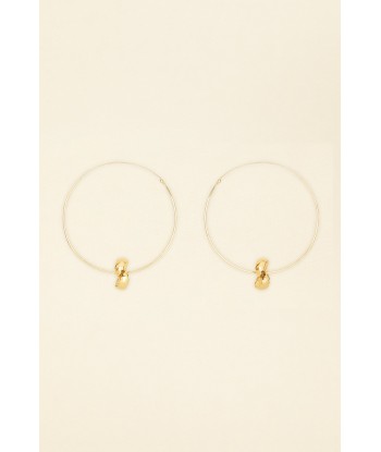 Mandarine brass hoop earrings le concept de la Pate a emporter 