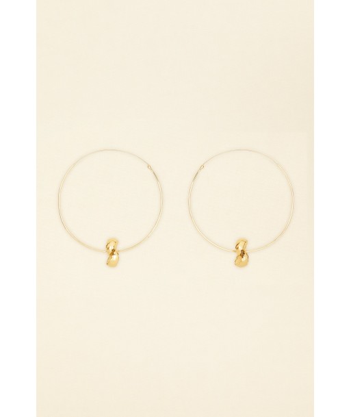 Mandarine brass hoop earrings le concept de la Pate a emporter 