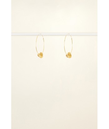 Mandarine brass hoop earrings le concept de la Pate a emporter 