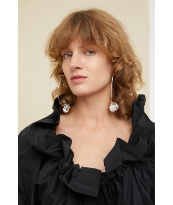 Mandarine brass hoop earrings chez Cornerstreet bien 