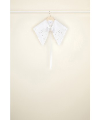 Embroidered poplin collar hantent personnes