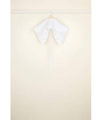 Embroidered poplin collar hantent personnes