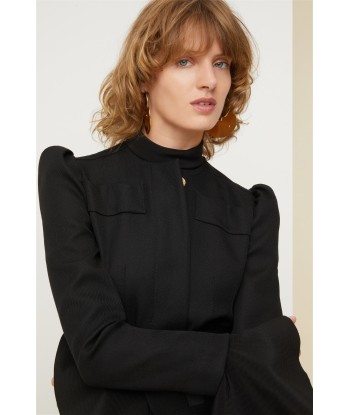 Cropped tricotine wool jacket vous aussi creer 