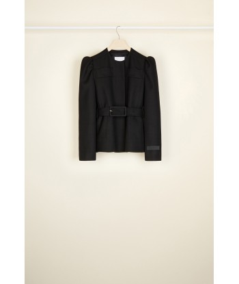 Cropped tricotine wool jacket vous aussi creer 