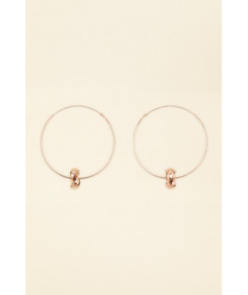 Mandarine brass hoop earrings pas cher chine