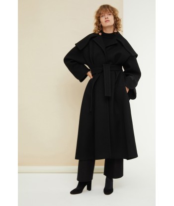 Belted cashmere and wool blend coat Comparez plus de prix