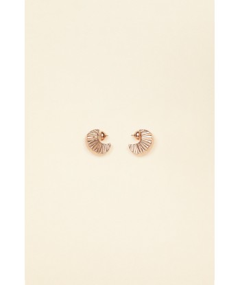 Small Mandarine brass earrings solde