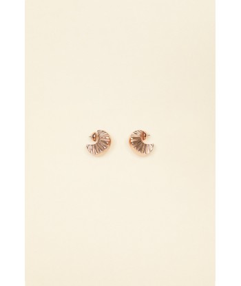 Small Mandarine brass earrings solde