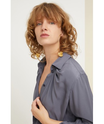 Iconic draped silk blouse En savoir plus