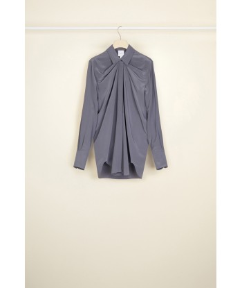 Iconic draped silk blouse En savoir plus