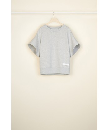 Overstitch short-sleeved sweatshirt in organic cotton plus qu'un jeu 