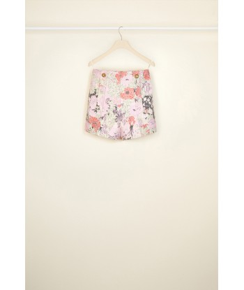 High-waisted cotton jacquard shorts une grave pollution 