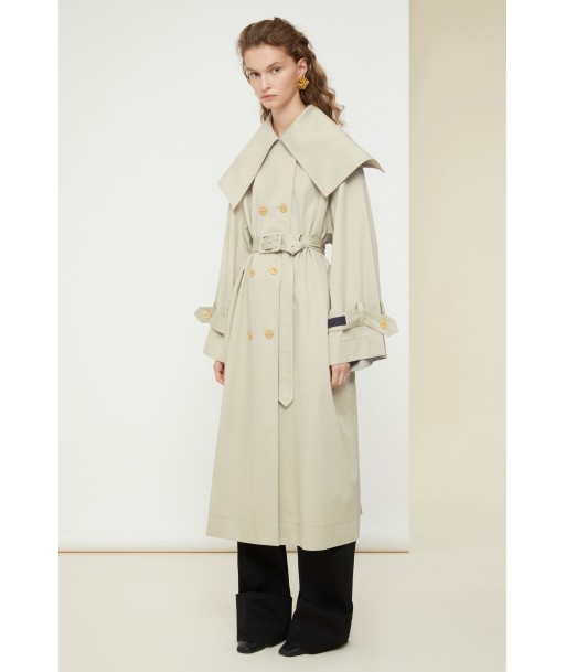 Signature trenchcoat in organic cotton pas cher 