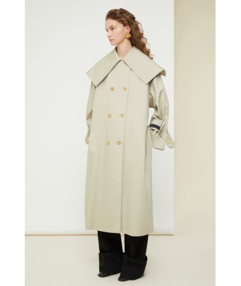 Signature trenchcoat in organic cotton pas cher 